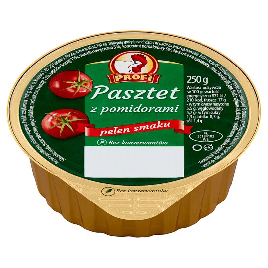 Profi Wielkopolski Pate with Poultry and Tomatoes 250 g