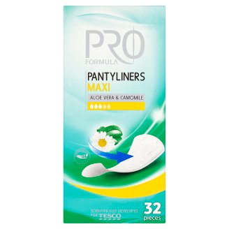 Tesco Pro Formula Aloe Vera & Camomile Wkładki higieniczne maxi 32 sztuki