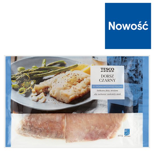 Tesco Dorsz czarny 450 g