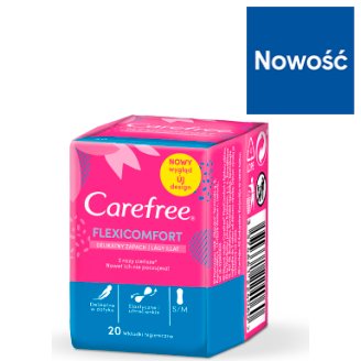 Carefree FlexiComfort with Cotton Feel Wkładki higieniczne 20 sztuk
