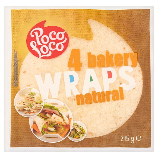 Poco Loco Tortille z mąki pszennej 245 g (4 sztuki)