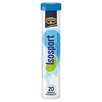 Krüger Isosport Tabletki musujące o smaku jabłkowo-morelowym 90 g (20 sztuk)