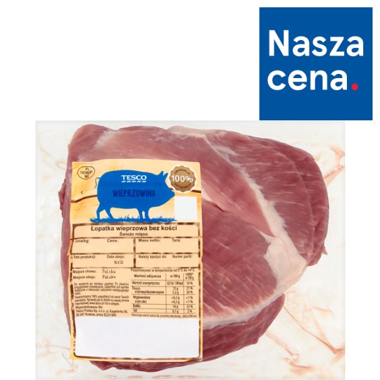 Tesco Łopatka wieprzowa bez kości