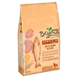Purina Beyond Simply 9 Pełnoporcjowa karma dla dorosłych psów bogata w łososia z owsem 1,4 kg
