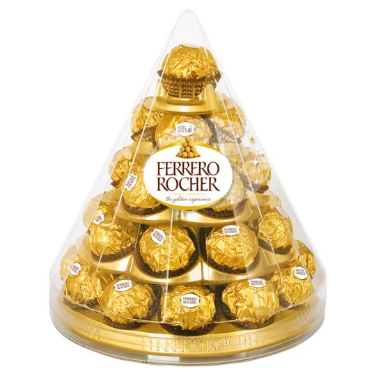 Ferrero Rocher Chrupiący wafelek z kremowym nadzieniem i orzechem laskowym w czekoladzie 350 g