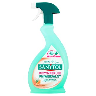 Sanytol Płyn czyszczący i dezynfekujący uniwersalny w sprayu grejpfrut i trawa cytrynowa 500 ml