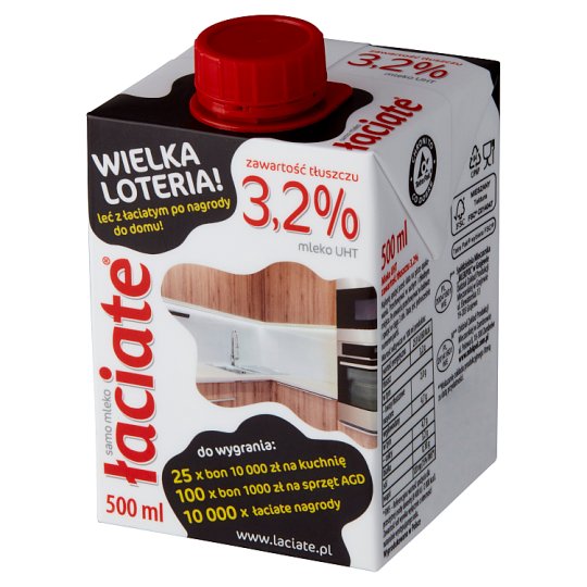 Łaciate Mleko UHT 3,2% 500 ml