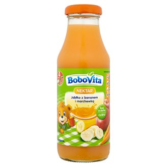 BoboVita Nektar Jabłko z bananem i marchewką po 4 miesiącu 300 ml