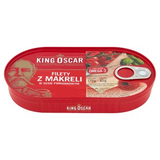King Oscar Filety z makreli w sosie pomidorowym 170 g