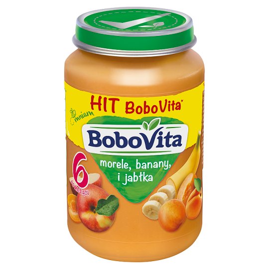 BoboVita Morele banany i jabłka po 6 miesiącu 190 g