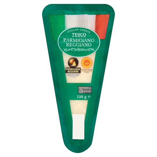 Tesco Parmigiano Reggiano Ser półtłusty twardy 125 g
