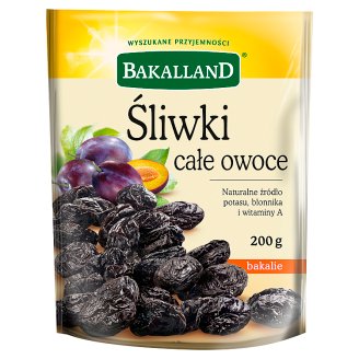 Bakalland Śliwki całe owoce 200 g
