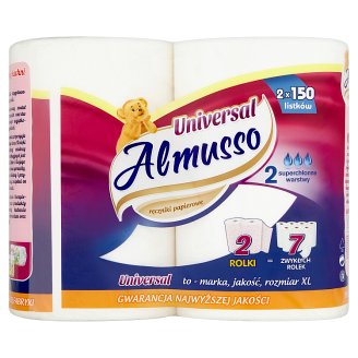 Almusso Universal Ręczniki papierowe 2 warstwowy 2 rolki