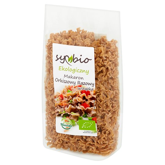 Symbio Makaron orkiszowy razowy wstążka ekologiczny 400 g