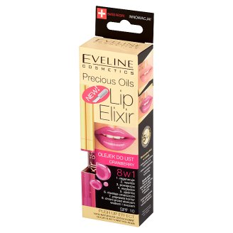 Eveline Cosmetics Precious Oils Lip Elixir Cranberry Olejek do ust 8w1 7 ml