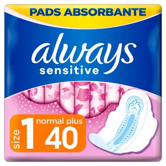 Always Ultra Sensitive Normal (rozmiar 1) Podpaski ze skrzydełkami, 40