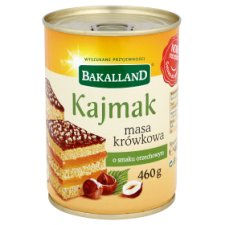 Bakalland Kajmak masa krówkowa o smaku orzechowym 460 g