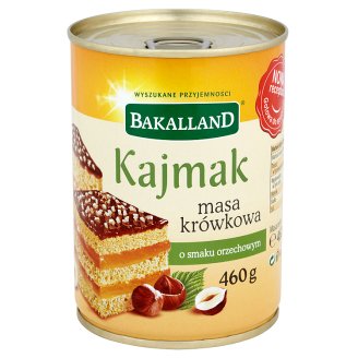 Bakalland Kajmak masa krówkowa o smaku orzechowym 460 g