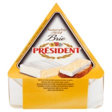 Président Brie naturalny Ser pełnotłusty 125 g
