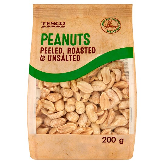 Tesco Orzeszki ziemne blanszowane prażone niesolone 200 g