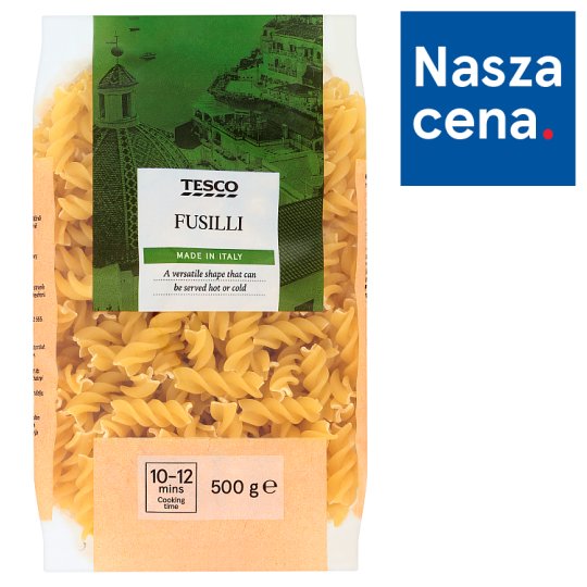 Tesco Makaron bezjajeczny fusilli 500 g