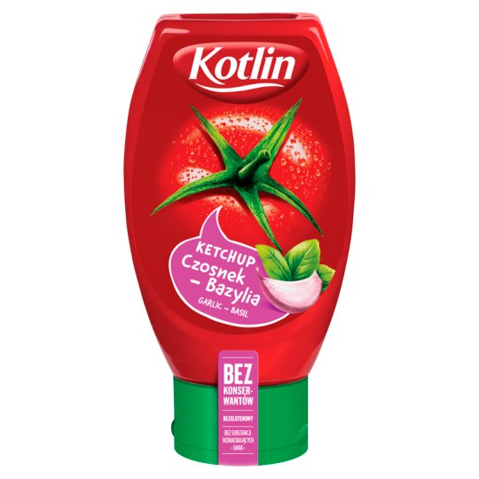 Kotlin Ketchup czosnek-bazylia 450 g