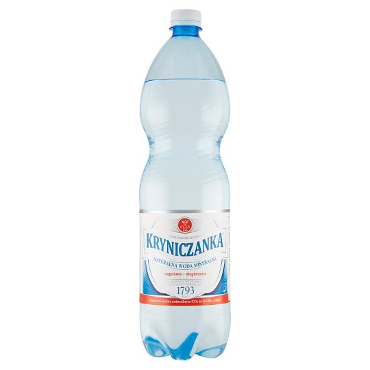 Kryniczanka Naturalna woda mineralna wysokonasycona CO2 1,5 l