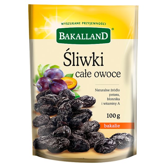 Bakalland Śliwki całe owoce 100 g