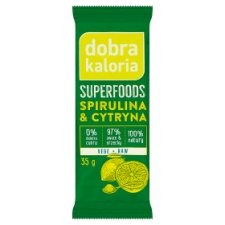 Dobra Kaloria Superfoods Baton owocowy spirulina & cytryna 35 g