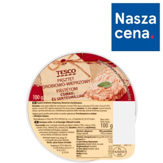 Tesco Pasztet drobiowo-wieprzowy 100 g