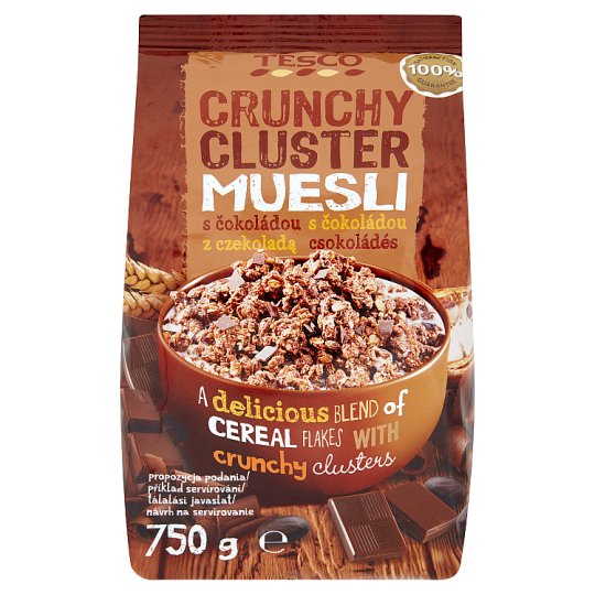 Tesco Musli chrupkie z kawałkami czekolady 750 g