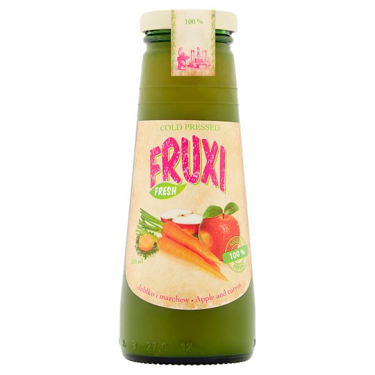 Fruxi Fresh 100% sok tłoczony ze świeżych owoców i warzyw jabłko i marchew 250 ml