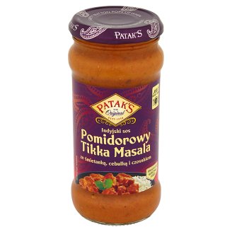 Patak's Indyjski sos pomidorowy Tikka Masala ze śmietanką cebulką i czosnkiem 350 g