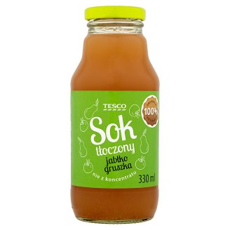 Tesco Sok tłoczony jabłko gruszka 330 ml