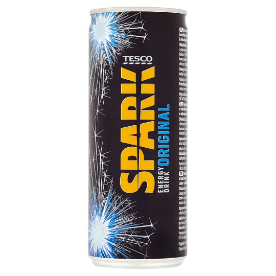 Tesco Spark Gazowany napój energetyzujący 250 ml
