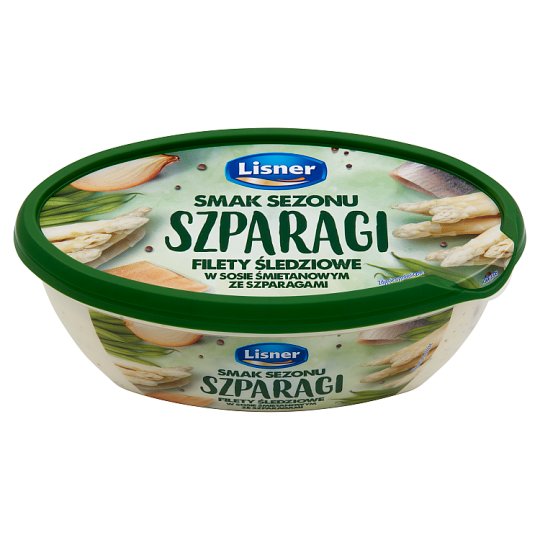 Lisner Smak Sezonu Filety śledziowe w sosie śmietanowym ze szparagami 280 g