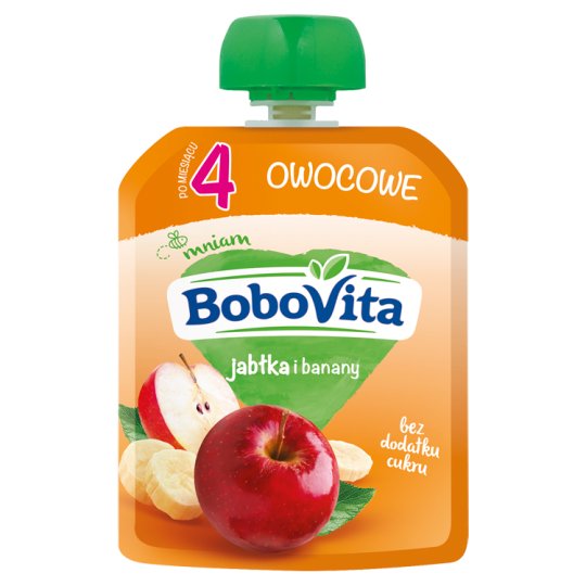 BoboVita Jabłka i banany po 4 miesiącu 80 g