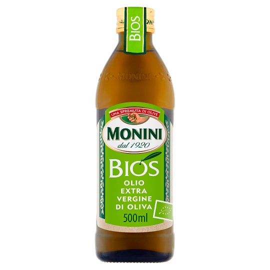 Monini Bios Oliwa z oliwek najwyższej jakości z pierwszego tłoczenia 500 ml
