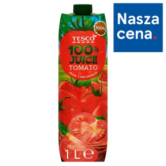 Tesco Sok 100% pomidorowy z zagęszczonego soku 1 l