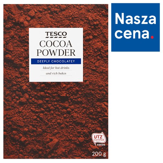 Tesco Kakao w proszku o obniżonej zawartości tłuszczu 200 g