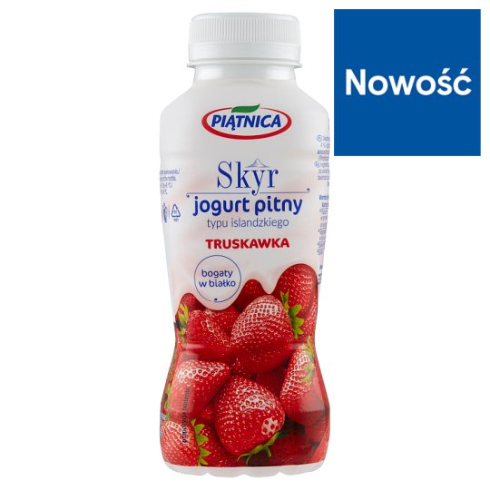 Piątnica Skyr jogurt pitny typu islandzkiego truskawka 330 ml