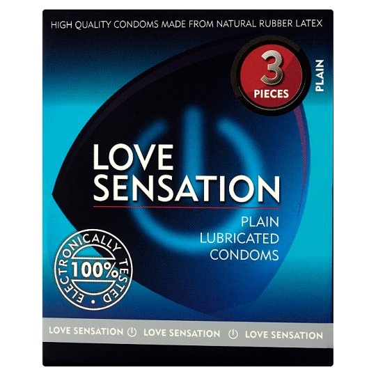 Love Sensation Prezerwatywy gładkie 3 sztuki