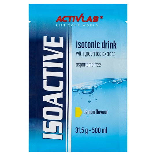 Activlab Isoactive Napój izotoniczny instant z dodatkiem zielonej herbaty o smaku cytrynowym 31,5 g