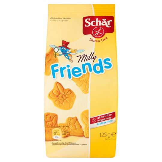 Schär Milly Friends Herbatniki bezglutenowe 125 g