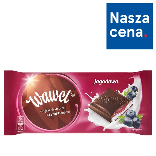 Wawel Jagodowa Czekolada nadziewana 100 g
