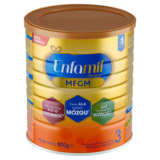 Enfamil Premium 3 Mleko modyfikowane dla dzieci powyżej 1. roku życia 800 g