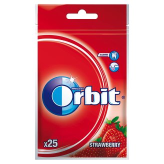 Orbit Strawberry Guma do żucia bez cukru 35 g (25 drażetek)