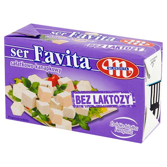 Mlekovita Favita Ser sałatkowo-kanapkowy bez laktozy 270 g