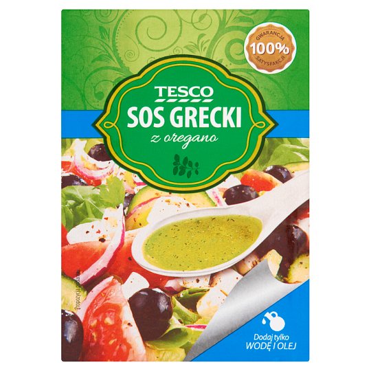 Tesco Sos grecki z oregano 9 g