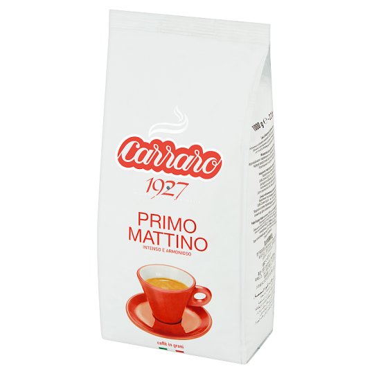 Carraro Primo Mattino Mieszanka kawy palonej w ziarnach 1000 g